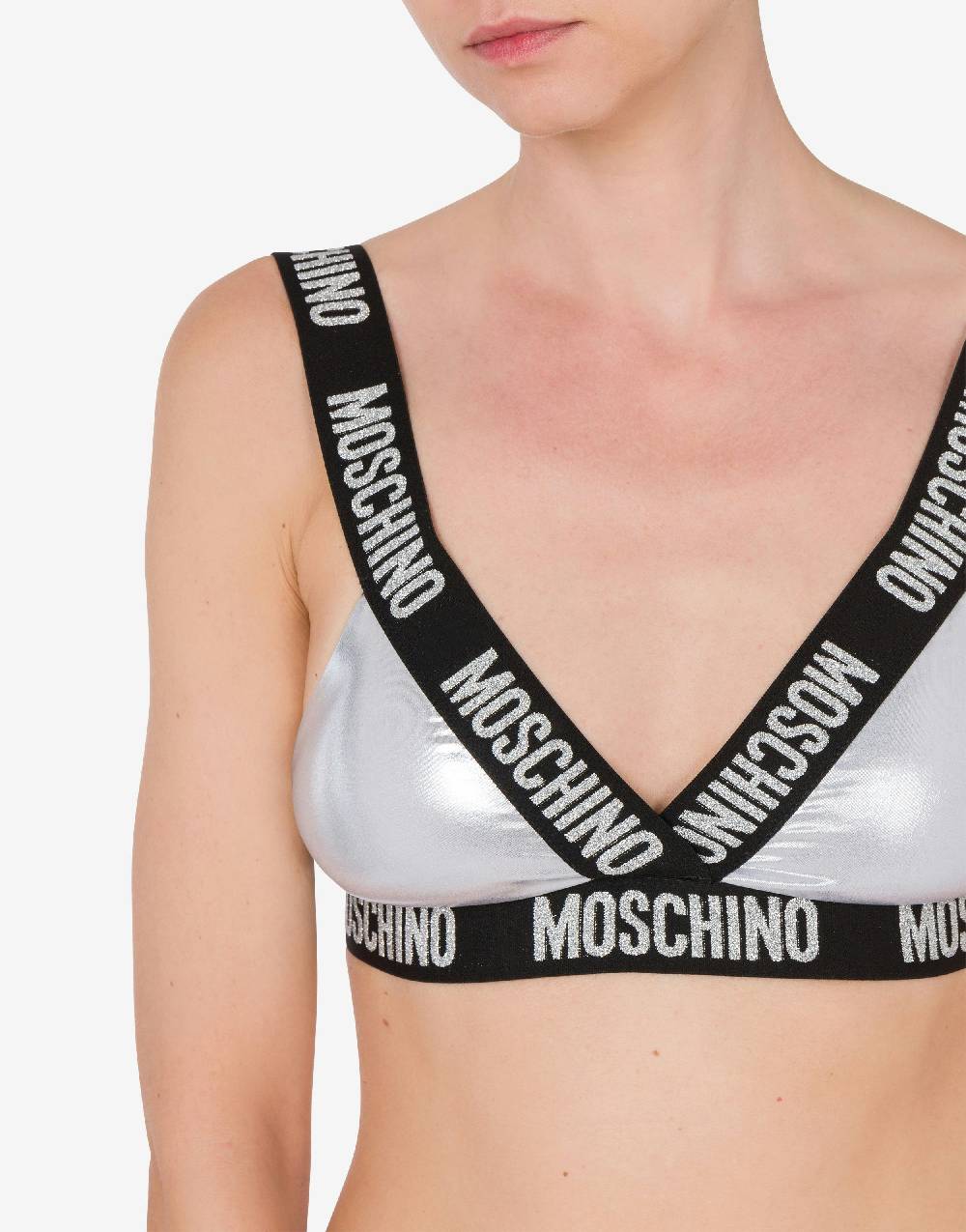 Love Moschino Top bikini Shiny & Silver Acquista Ora