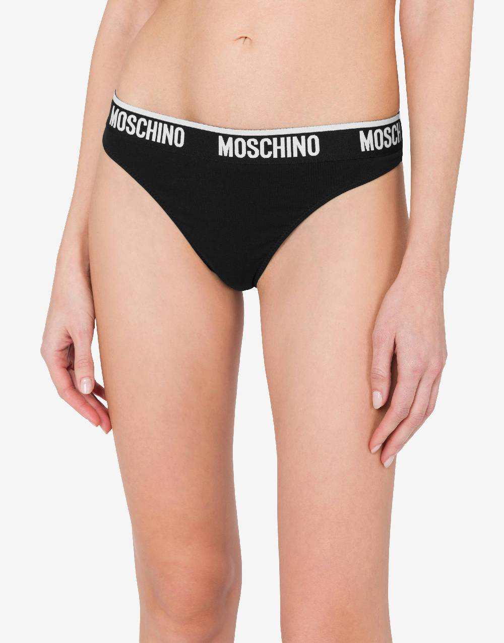Love Moschino Perizoma in jersey stretch Elastic Logo Band Shopping Online