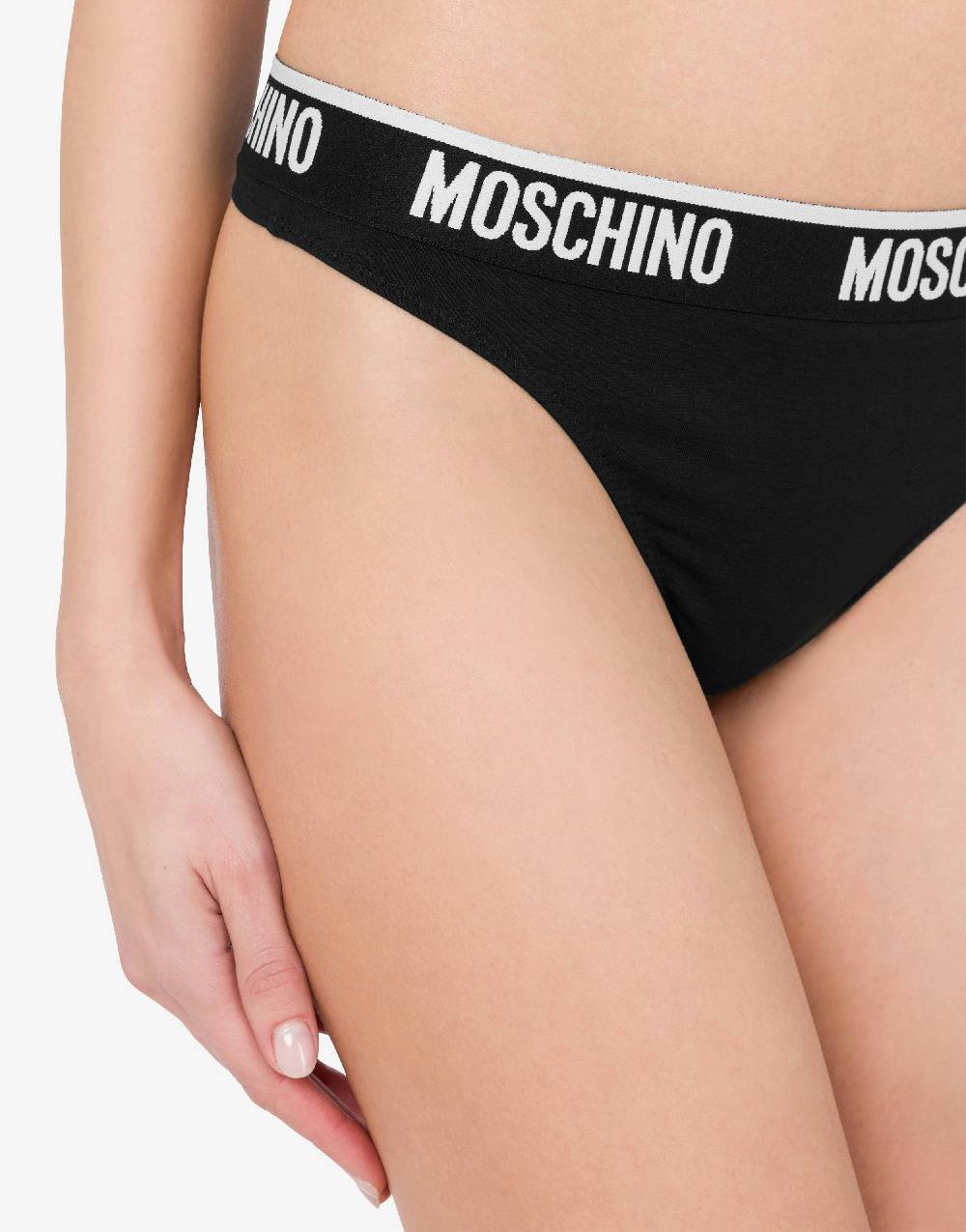 Love Moschino Perizoma in jersey stretch Elastic Logo Band Shopping Online