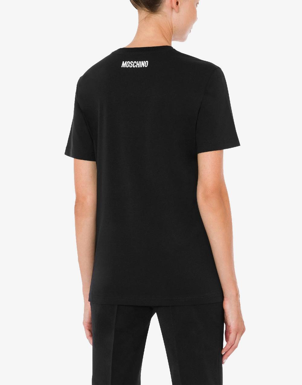 Love Moschino T-shirt in jersey organico You Can't Be Serious Presa