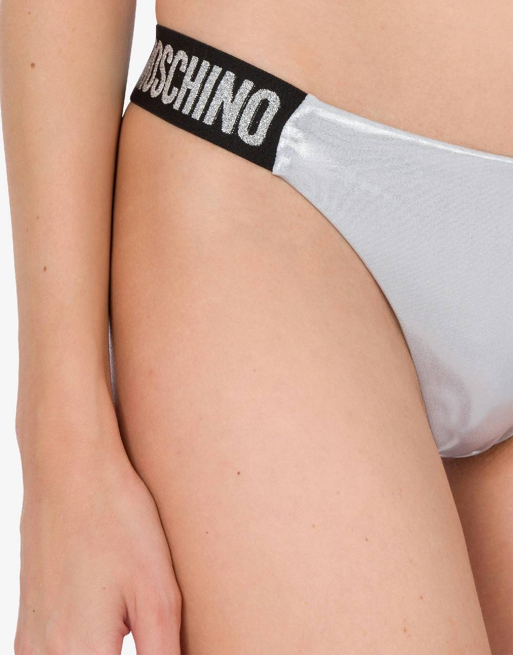 Love Moschino Slip mare Shiny & Silver Economico