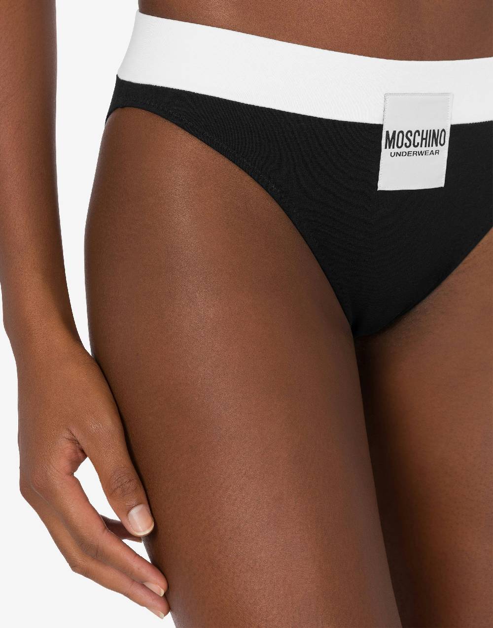 Love Moschino Slip in comfort jersey Logo Label Saldi