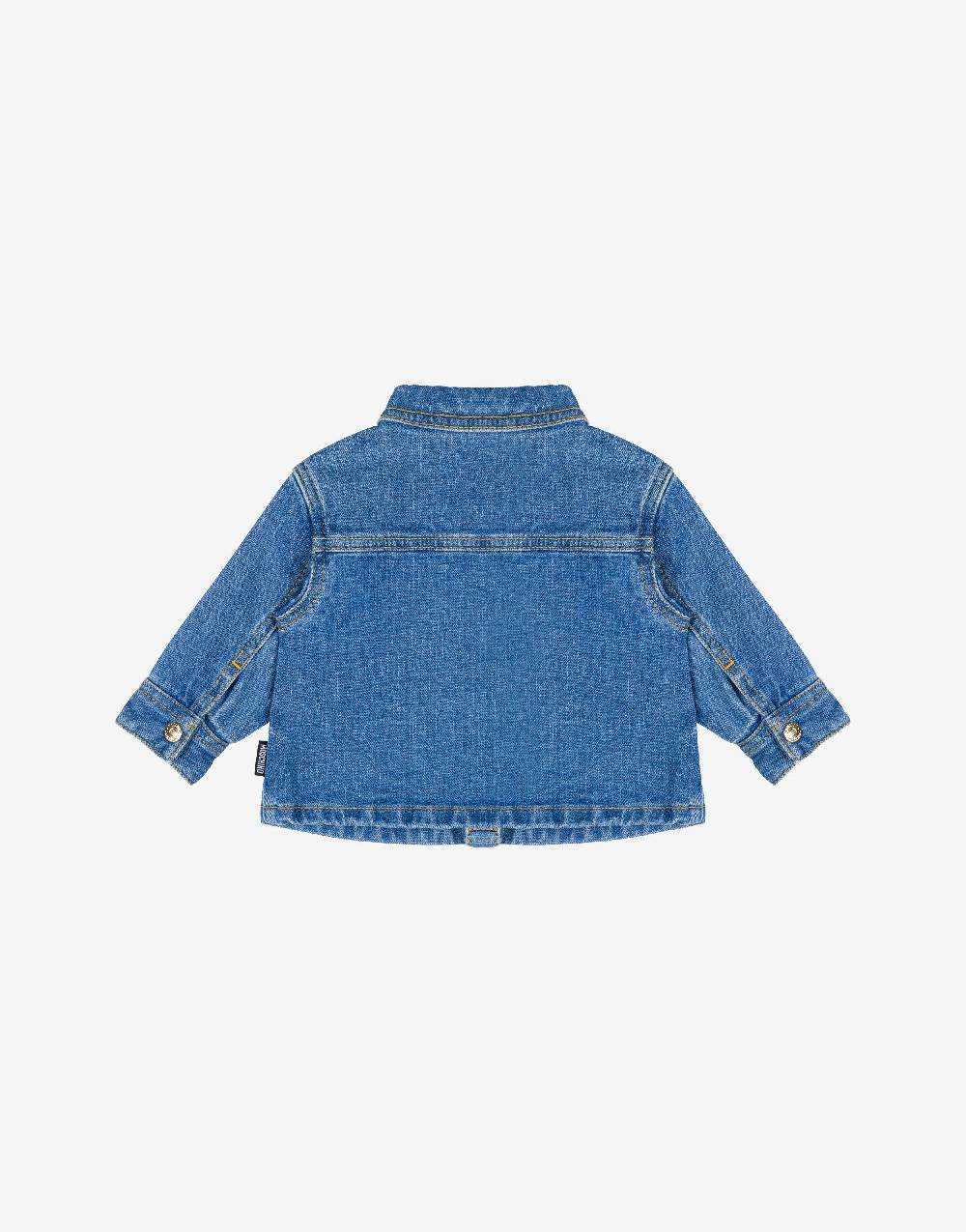 Love Moschino Camicia in denim stretch Teddy Patch Outlet