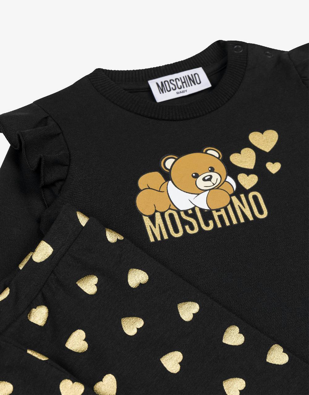 Love Moschino Completo t-shirt e leggings in jersey Lovely Teddy Bear Saldi Di Fabbrica