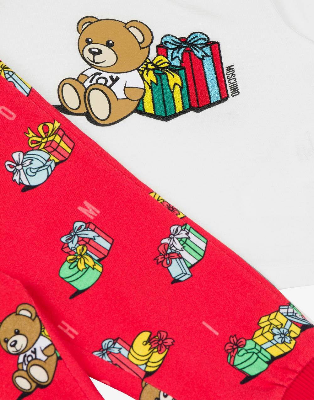 Love Moschino Completo t-shirt e leggings Teddy Holiday Nuova