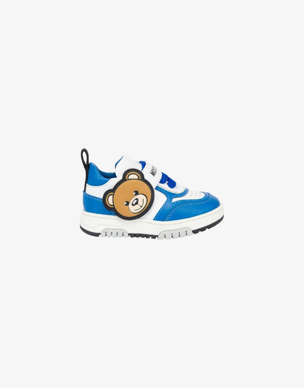 Love Moschino Sneakers in vitello Teddy Patch Presa