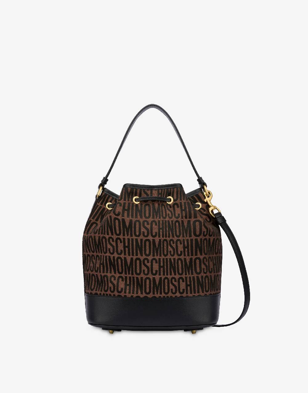 Love Moschino Borsa a secchiello in nylon Allover Logo Soddisfazione Garantita