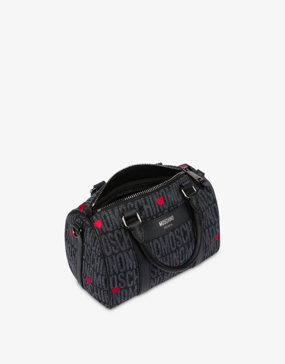 Love Moschino Borsa a bauletto con cuori Allover Logo Promozione Limitata