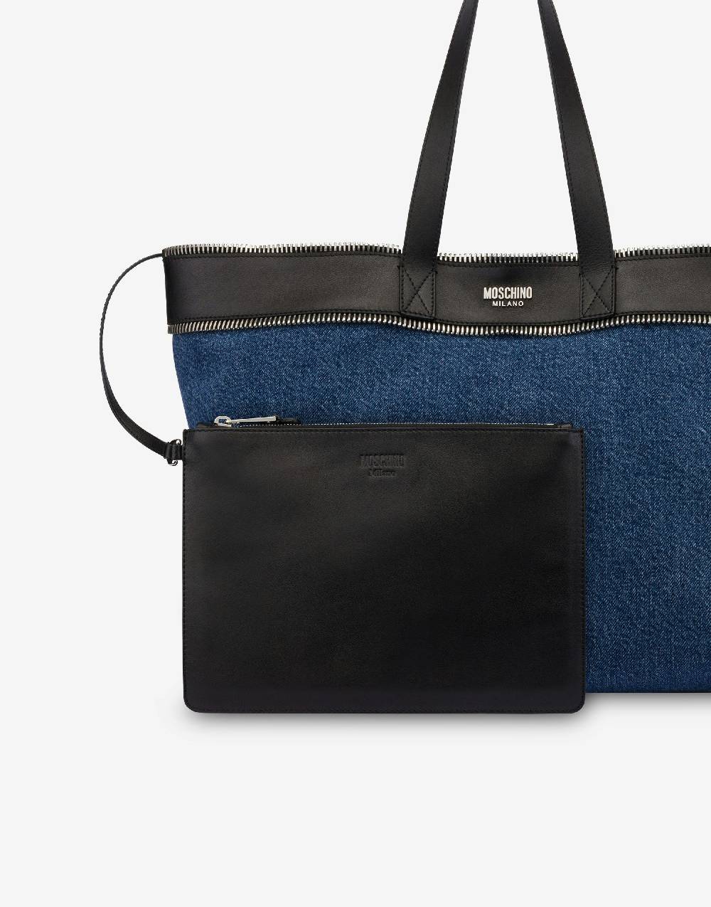 Love Moschino Shopper in denim Moschino Rider Online