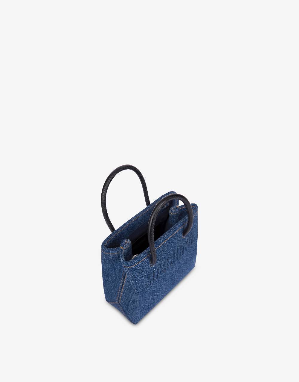 Love Moschino Mini borsa in denim con logo In Saldo