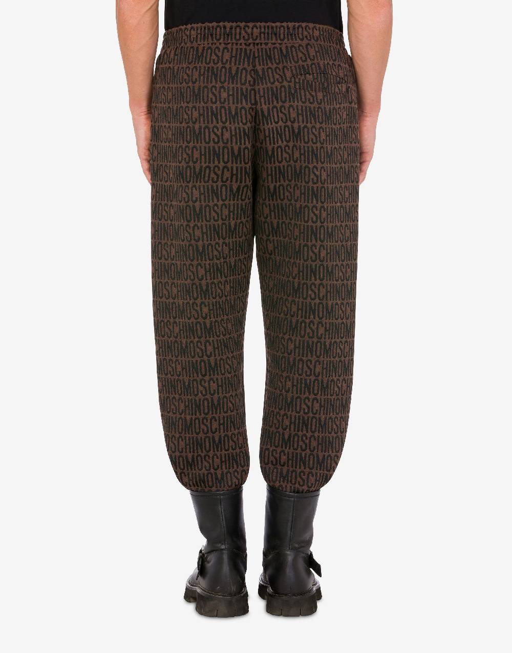 Love Moschino Jogging in felpa jacquard Allover Logo Negozi Online