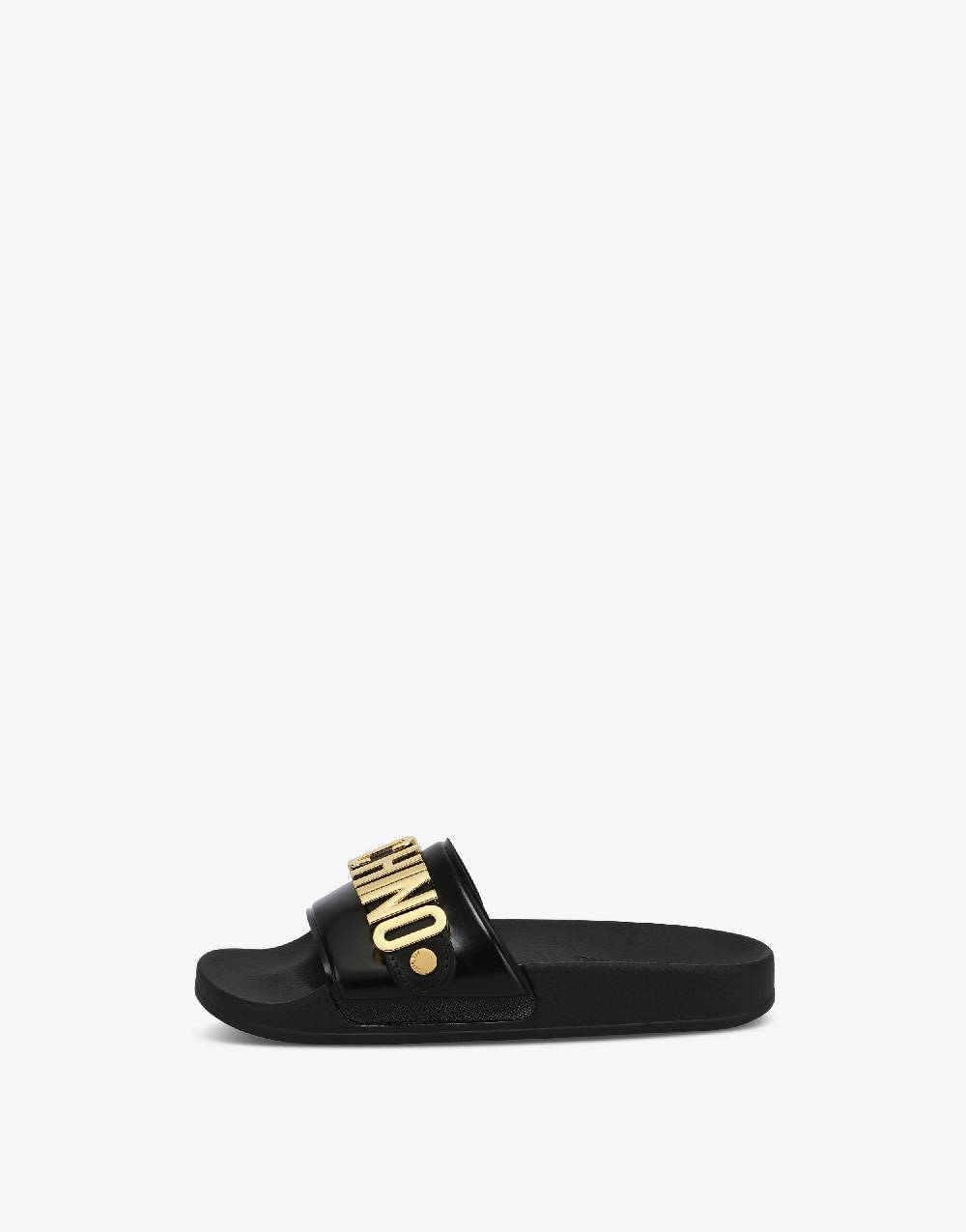 Love Moschino Slide sandal in PVC con logo Lettering Affare Del Giorno