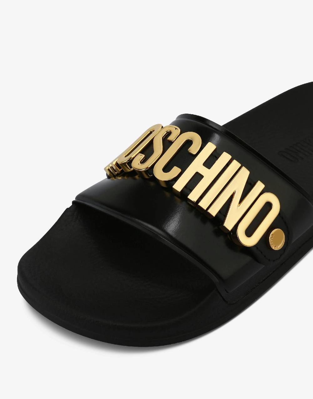 Love Moschino Slide sandal in PVC con logo Lettering Affare Del Giorno