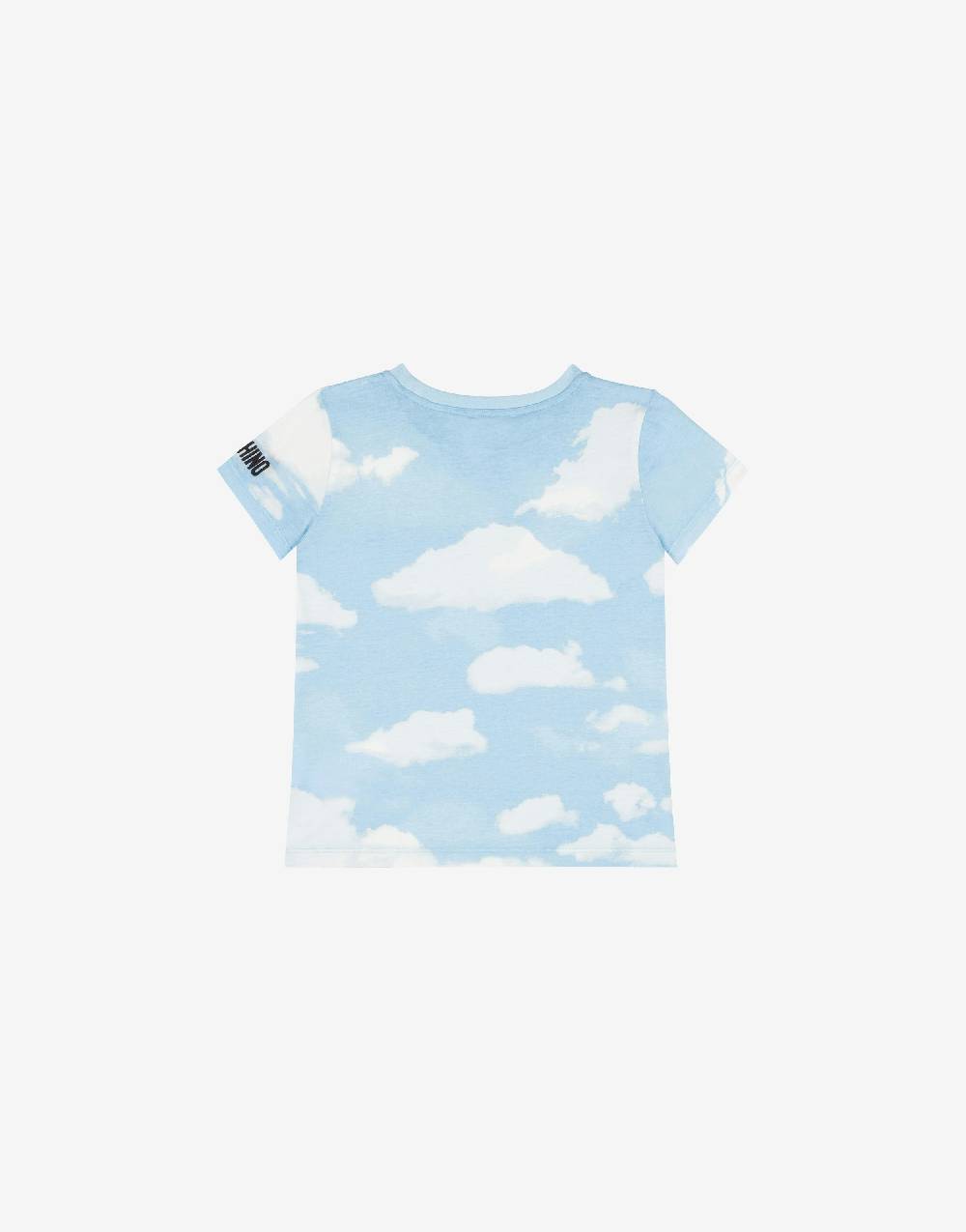 Love Moschino T-shirt in jersey Allover Clouds Outlet