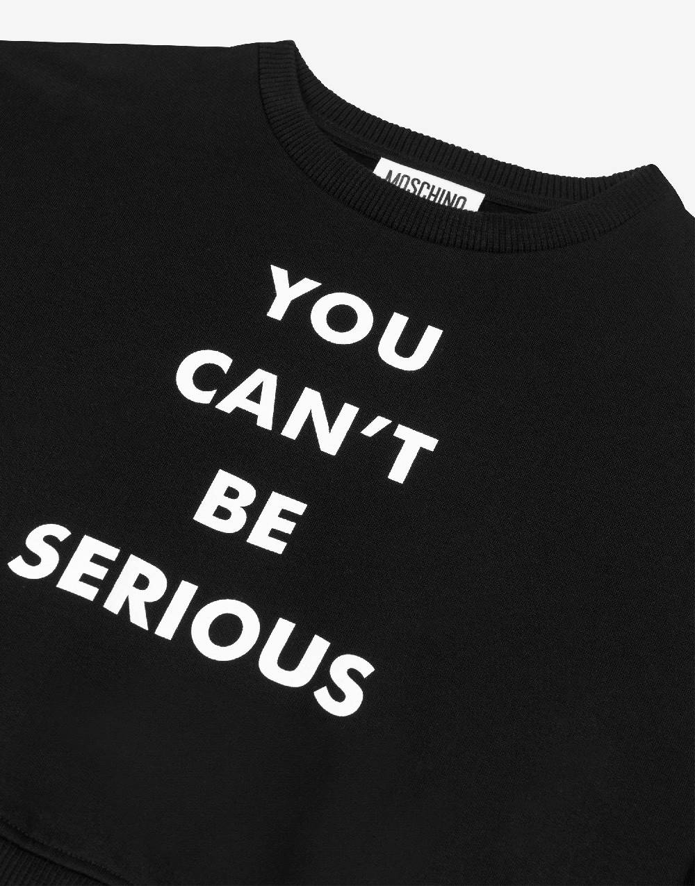 Love Moschino Felpa in cotone You Can't Be Serious Moda