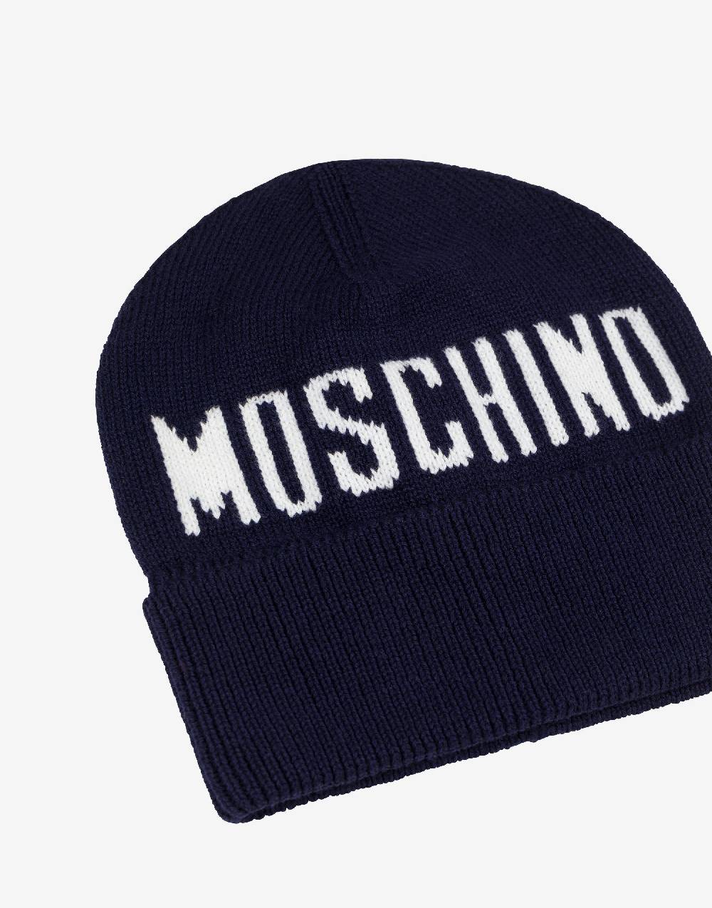 Love Moschino Cappello in maglia con logo Qualità