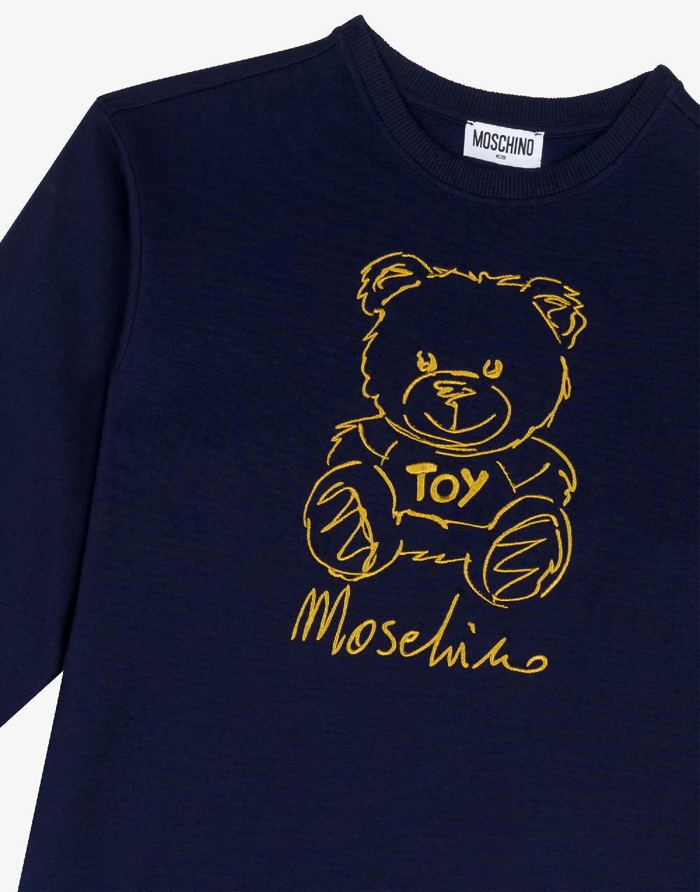 Love Moschino Abito in felpa Teddy Embroidery Promozione