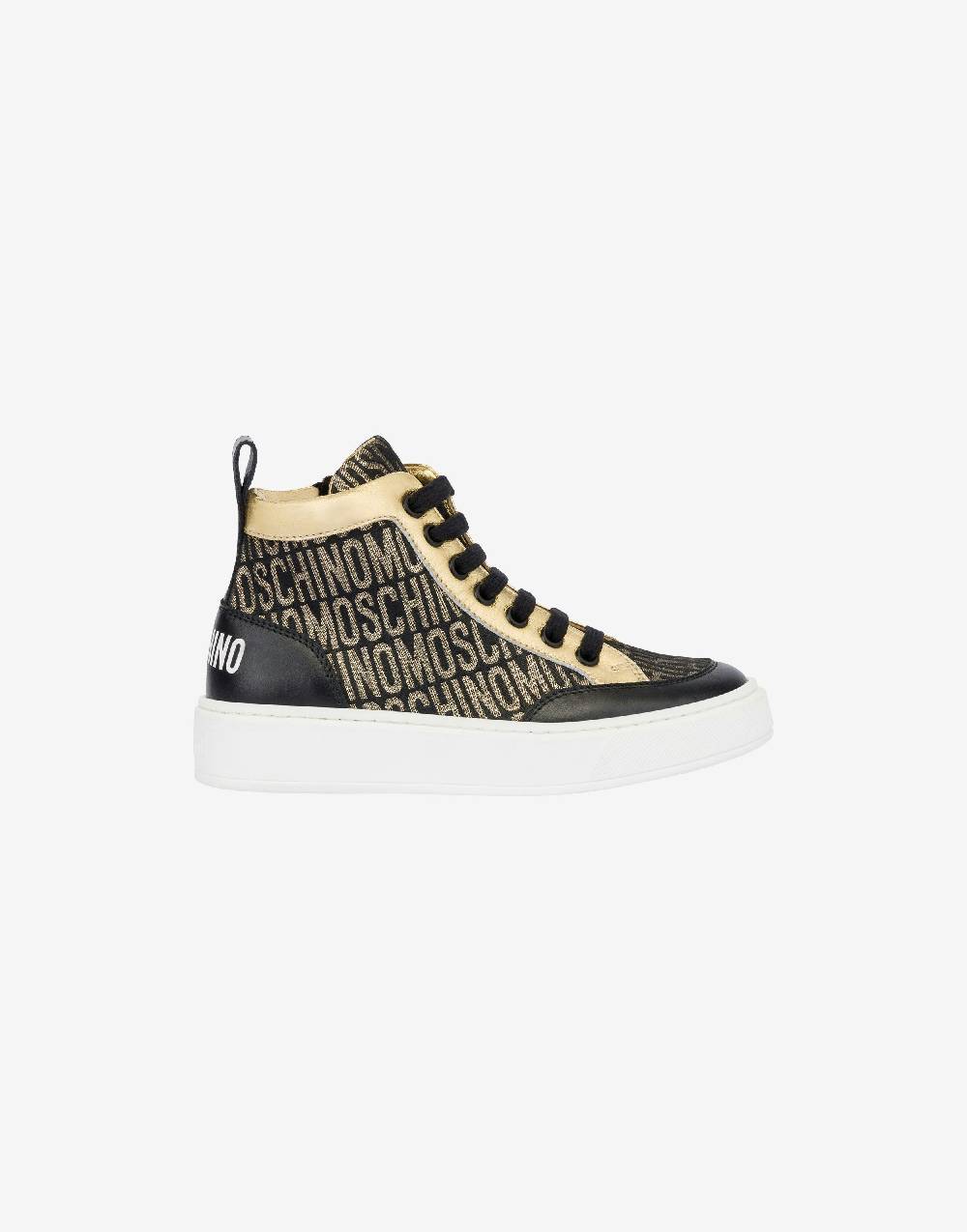 Love Moschino Sneakers alte Allover Logo Offerta natalizia