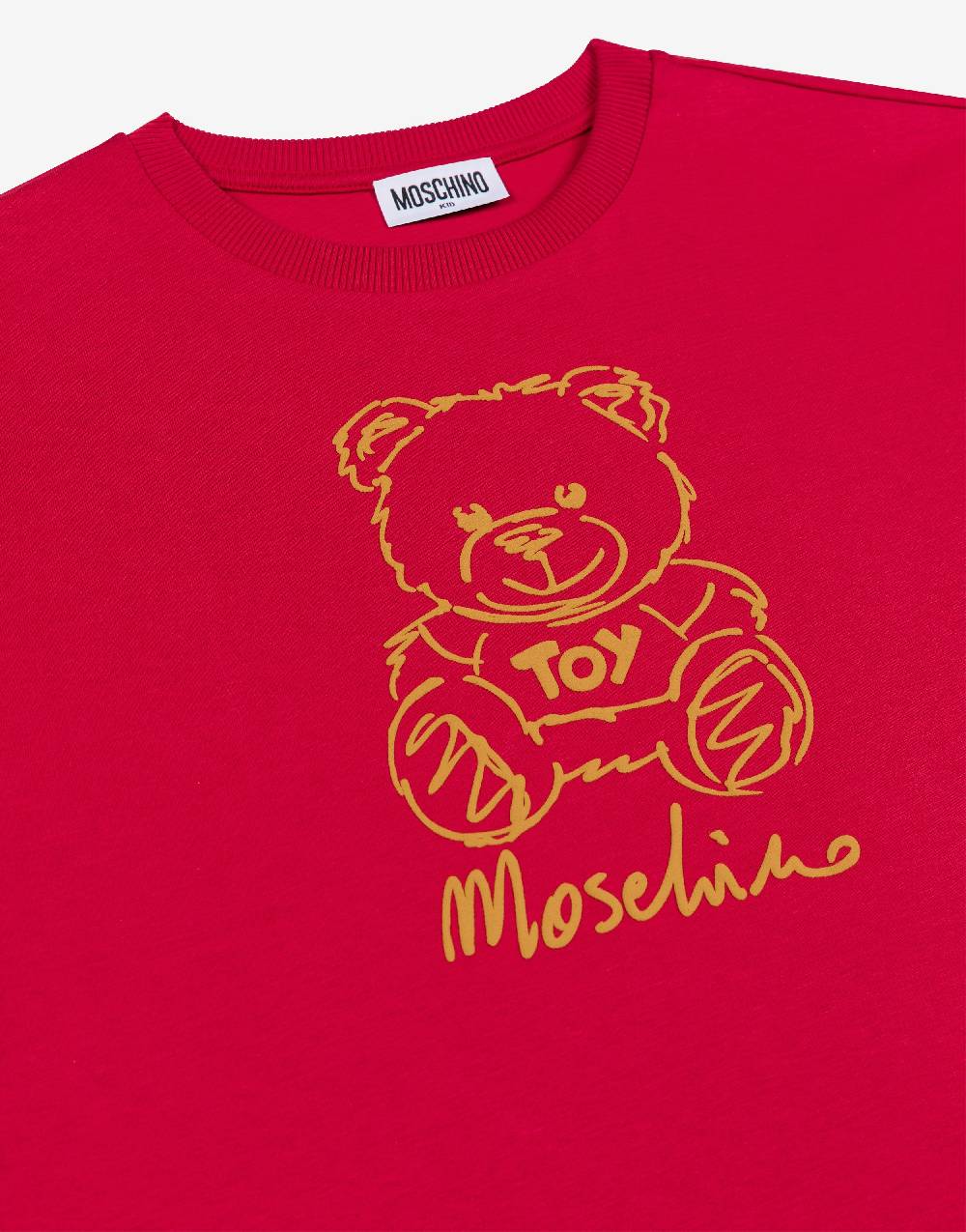 Love Moschino T-shirt in jersey Teddy Print Offerta Pasqua