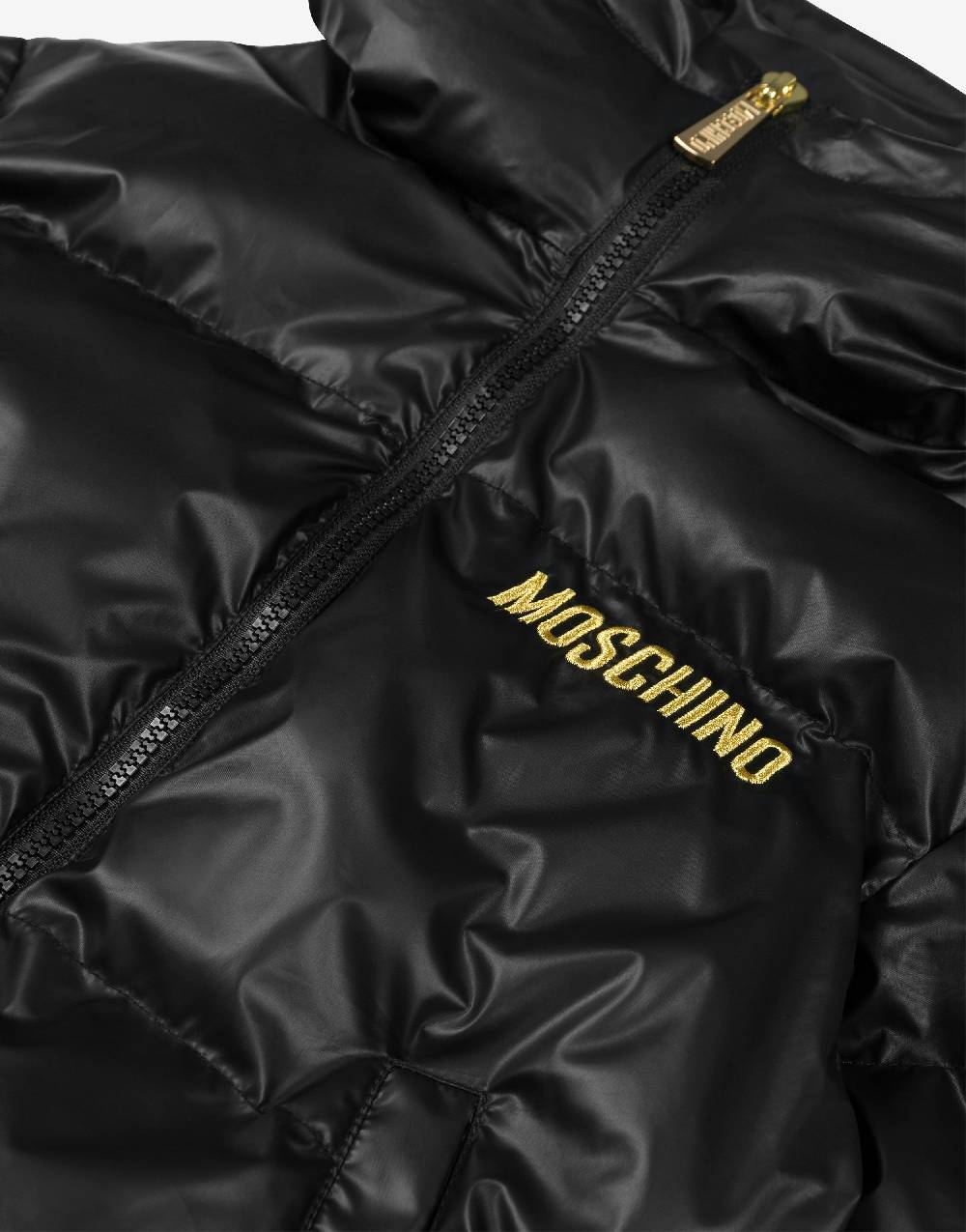 Love Moschino Piumino in nylon Logo Embroidery Smaltimento dello stoccaggio