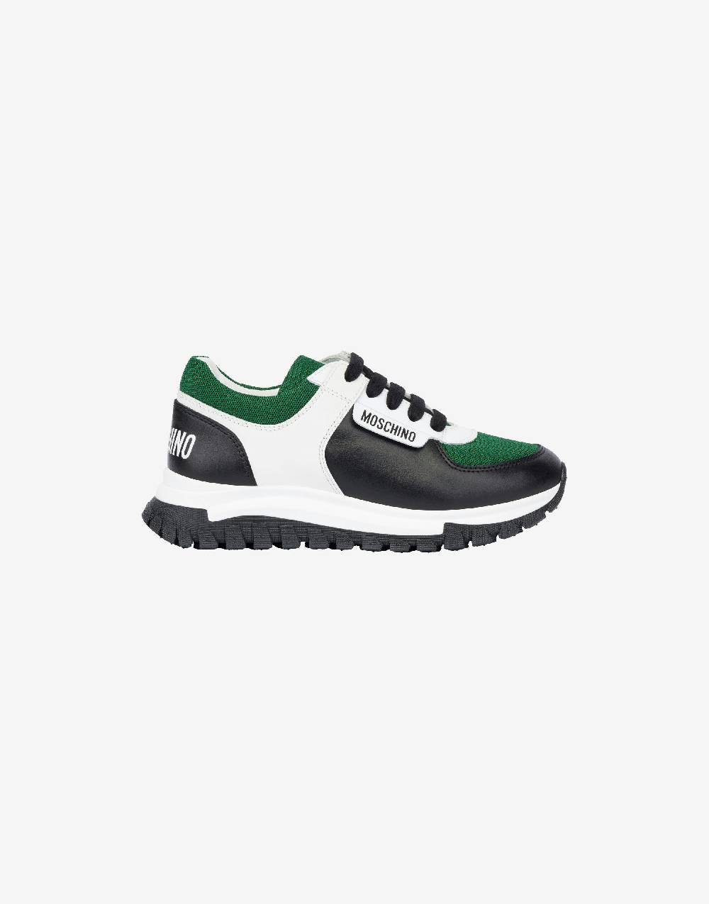 Love Moschino Sneakers running in rete e vitello Lightning offer