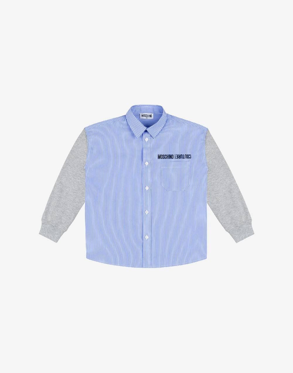Love Moschino Camicia in popeline e felpa Upside down Nuovi prodotti