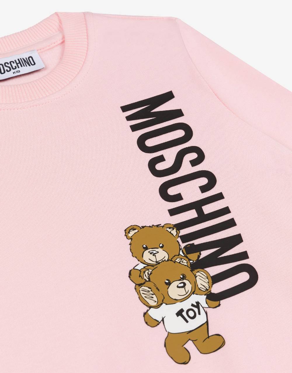 Love Moschino Felpa in cotone Moschino Teddy Bear Comprane uno, ottenene uno gratis