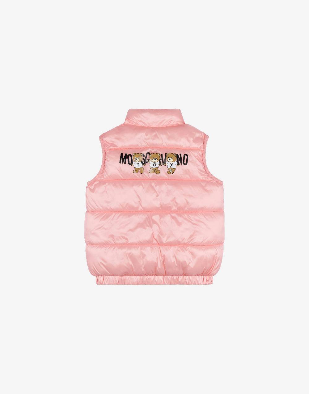 Love Moschino Gilet imbottito in nylon Logo Lettering Ritorno libero