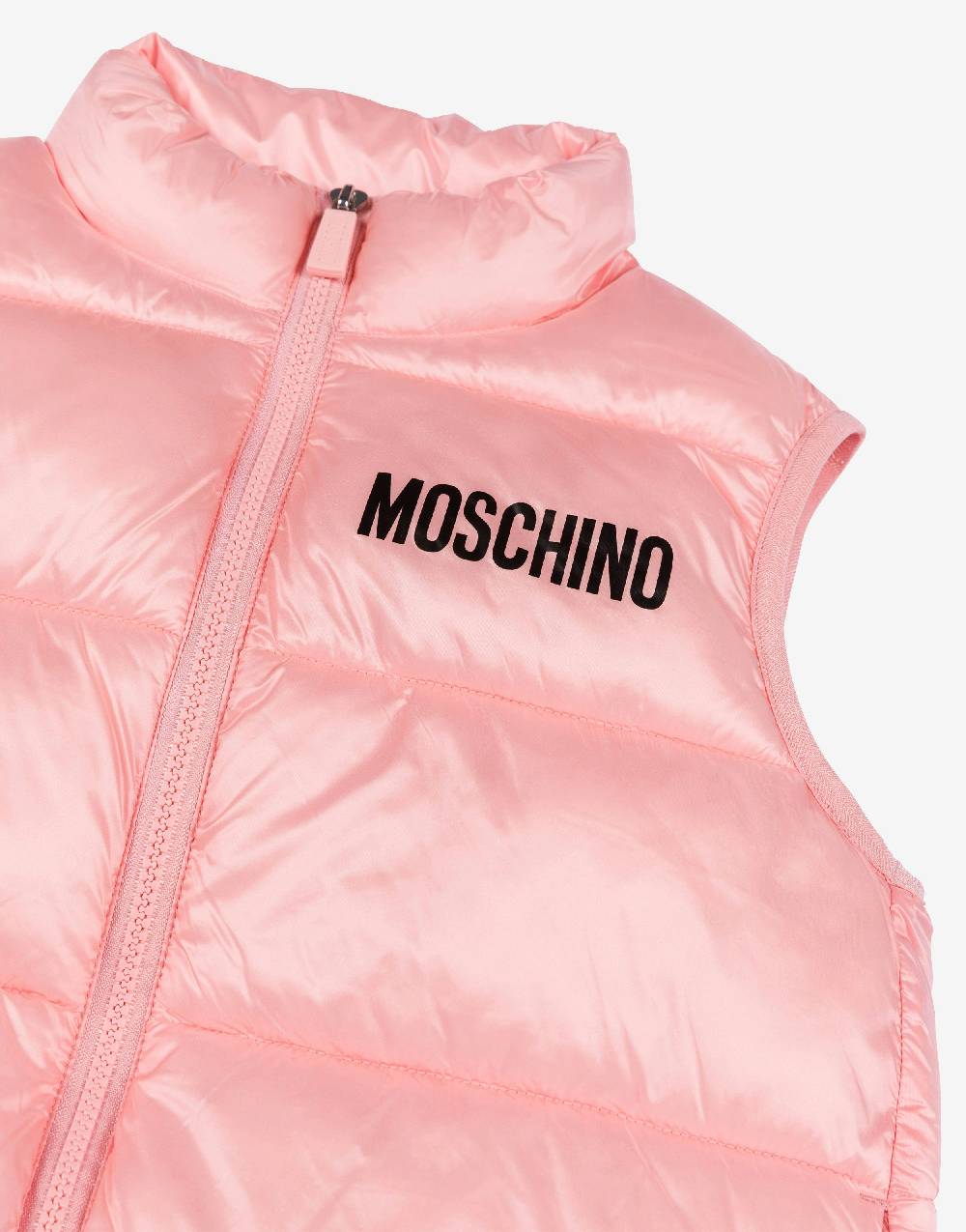Love Moschino Gilet imbottito in nylon Logo Lettering Ritorno libero
