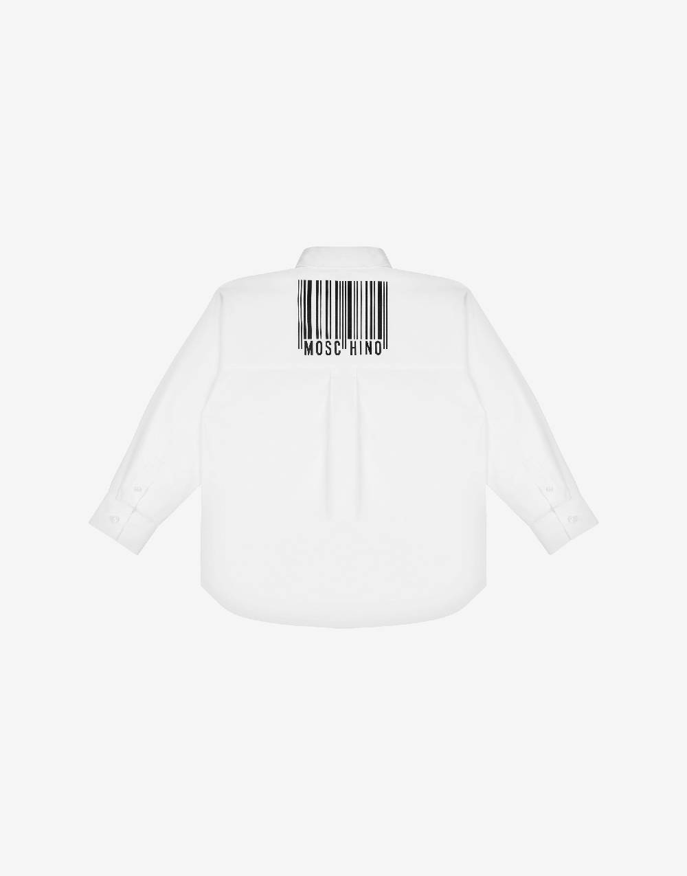 Love Moschino Camicia in popeline di cotone Barcode Rilascio limitato