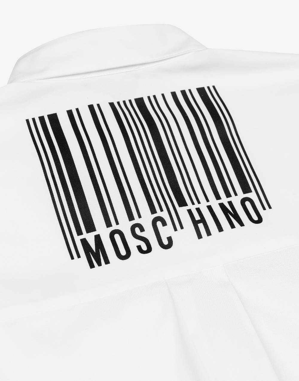 Love Moschino Camicia in popeline di cotone Barcode Rilascio limitato