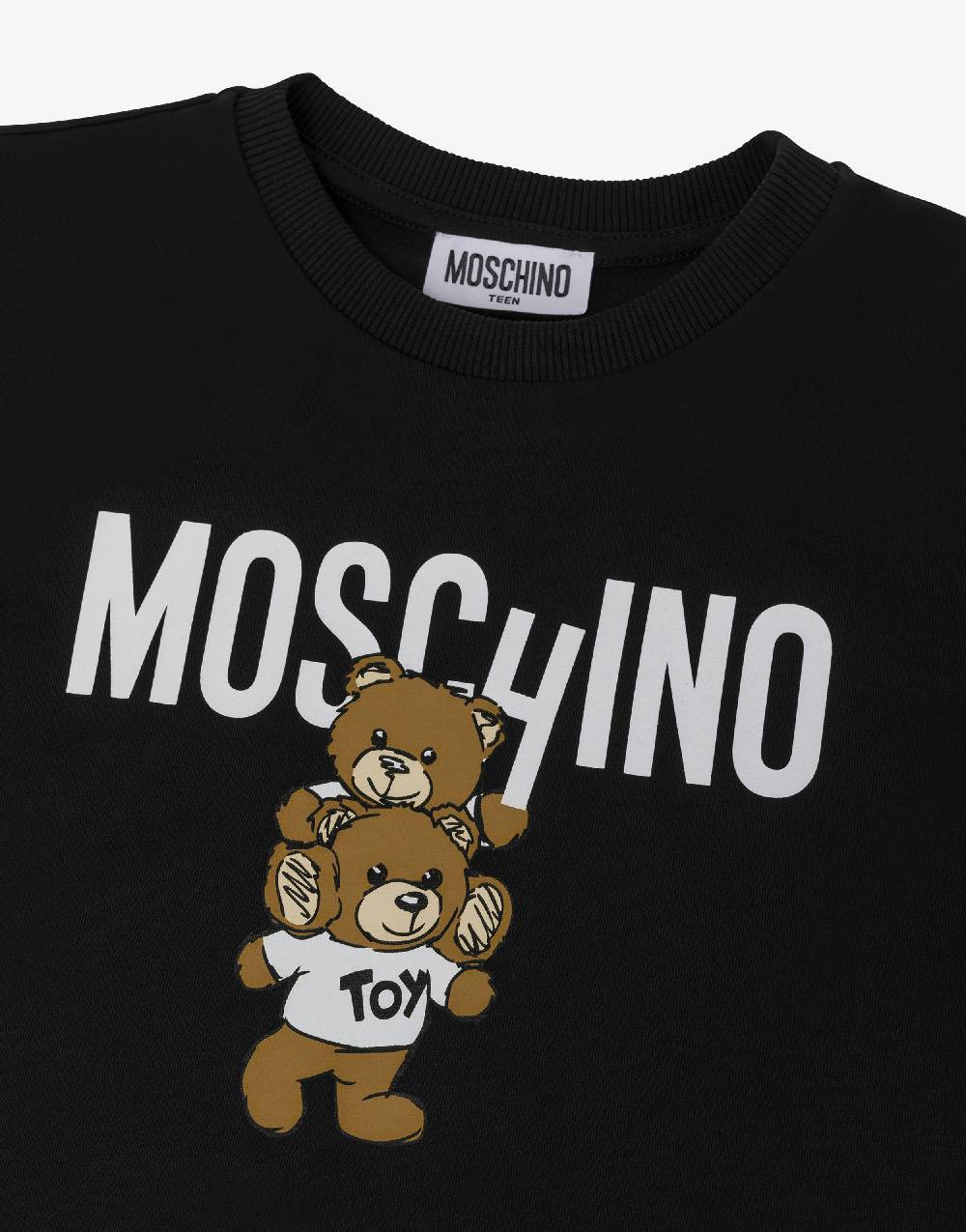 Love Moschino T-shirt in jersey Teddy Logo Ultimi tre giorni