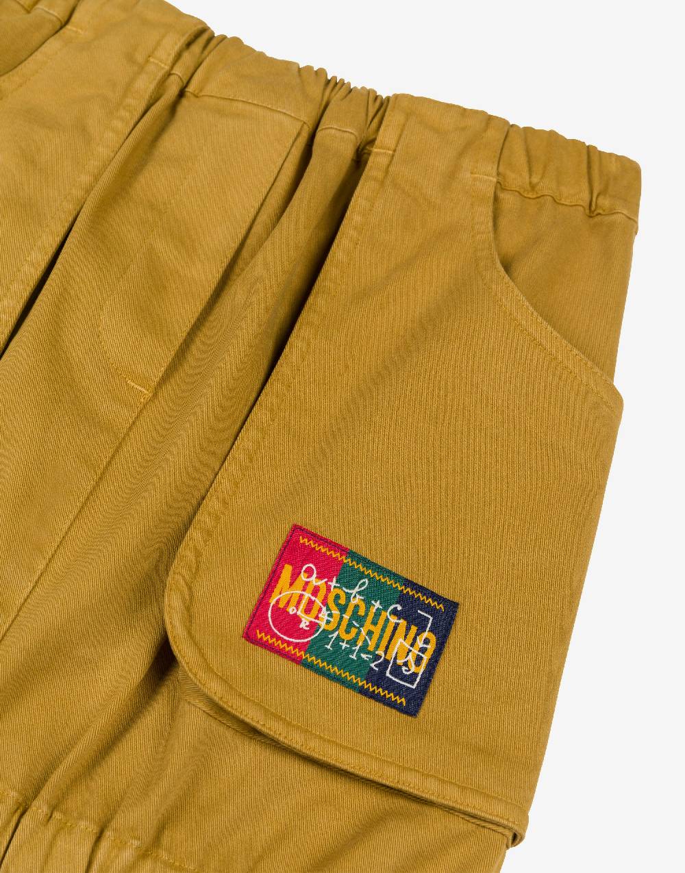 Love Moschino Gonna in gabardina di cotone School Patch Latest stili