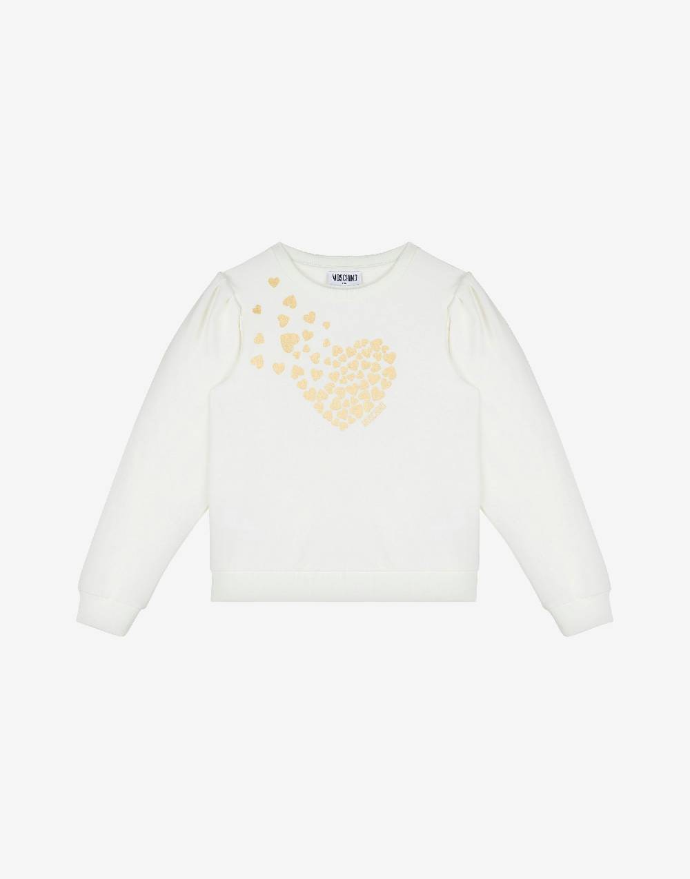 Love Moschino Felpa in cotone Degradé Heart Trasporto libero internazionale