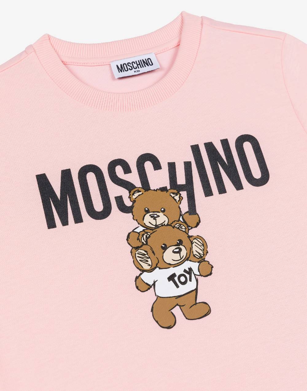Love Moschino T-shirt in jersey Teddy Logo Black Friday Prezzi