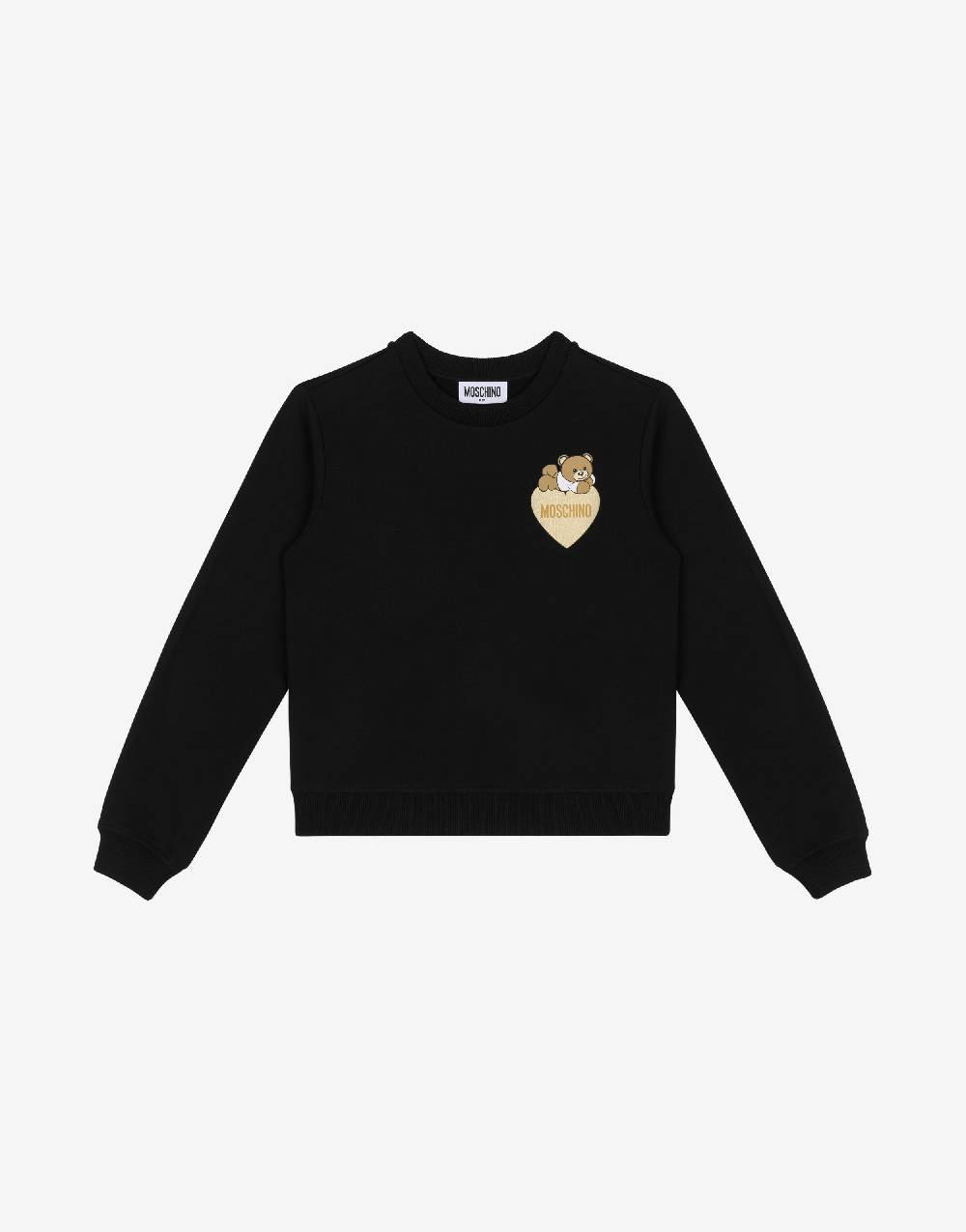 Love Moschino Felpa in cotone Lovely Teddy Bear 50% di sconto per tempo limitato