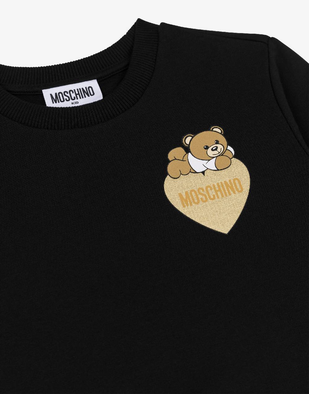 Love Moschino Felpa in cotone Lovely Teddy Bear 50% di sconto per tempo limitato