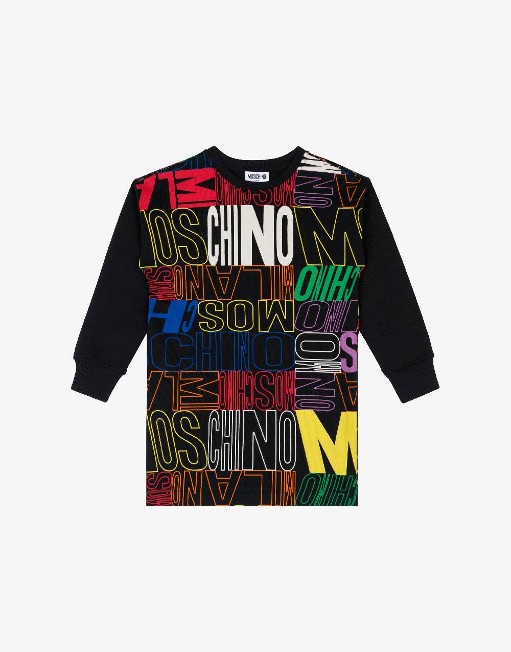 Love Moschino Abito in felpa Allover Logo Nuovo