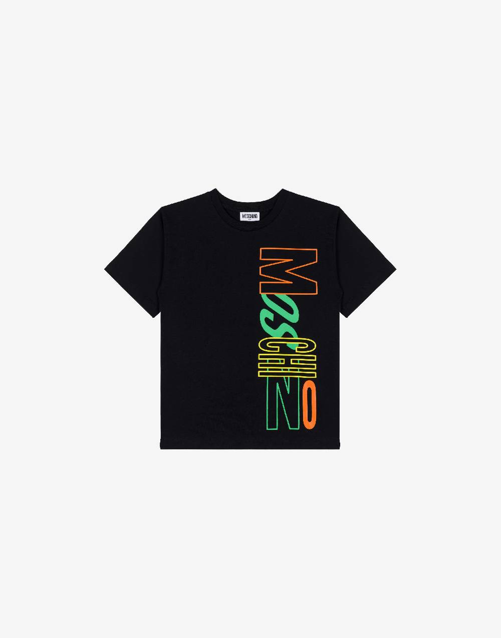 Love Moschino Maxi t-shirt in jersey Multicolor Logo Promozione Limitata