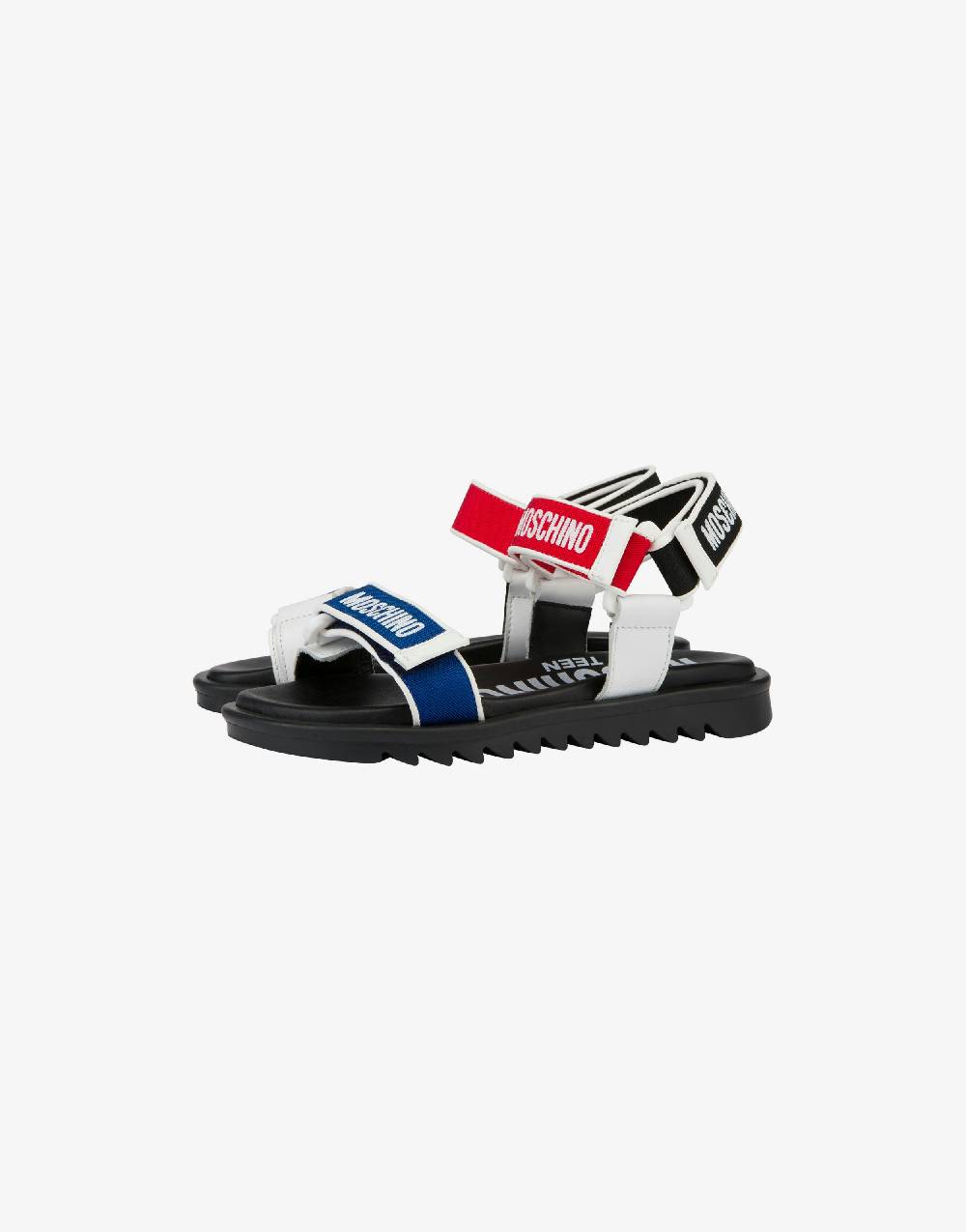 Love Moschino Sandali bassi con strap e loghi Affare Del Giorno