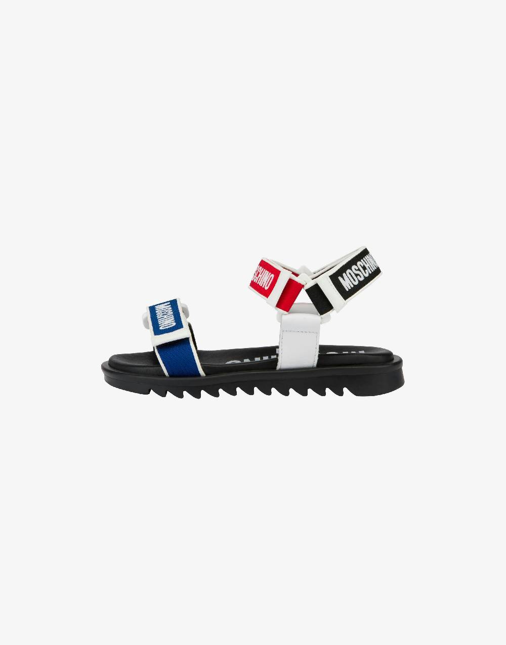Love Moschino Sandali bassi con strap e loghi Affare Del Giorno