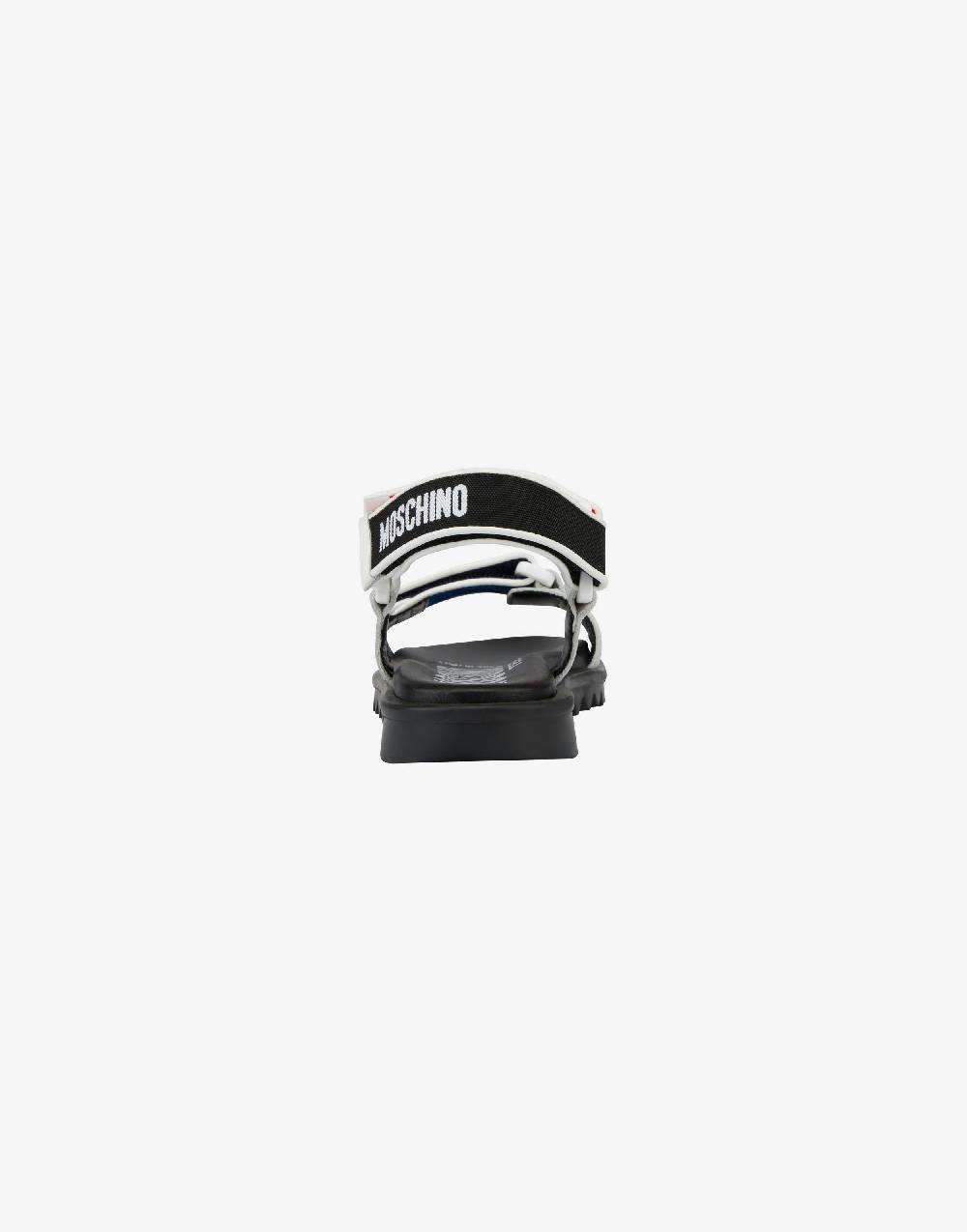 Love Moschino Sandali bassi con strap e loghi Affare Del Giorno