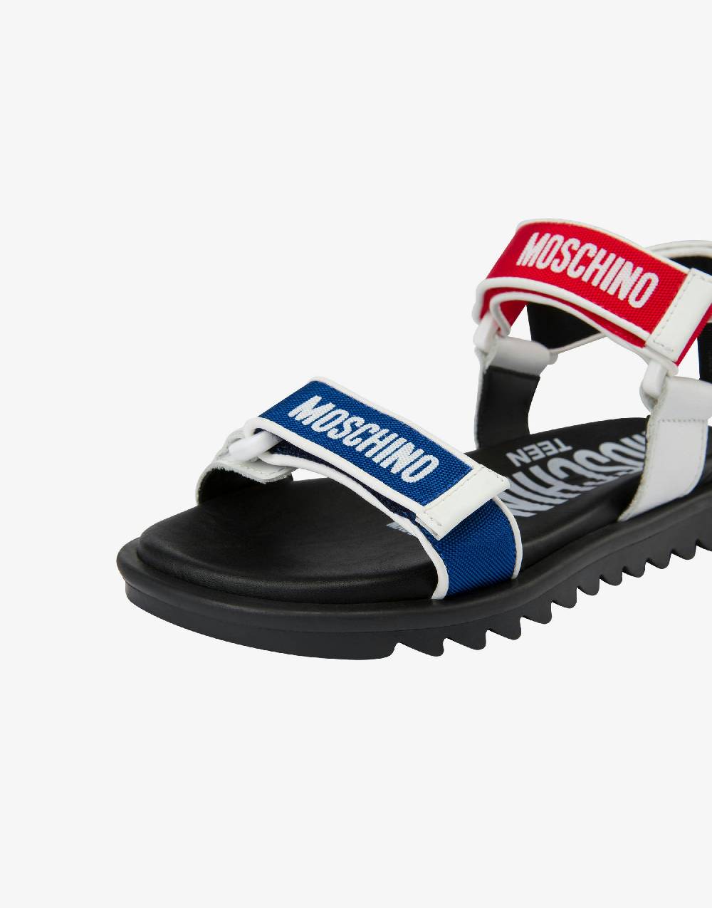 Love Moschino Sandali bassi con strap e loghi Affare Del Giorno