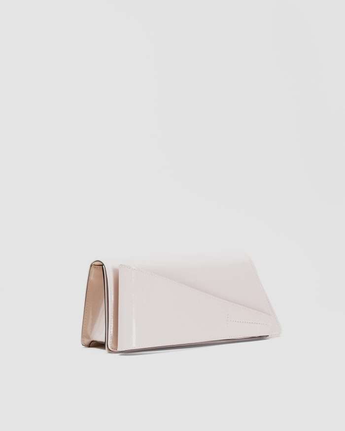 ﻿LUCIANO PADOVAN Borsa Kim pochette in pelle verniciata nude Borse pochette eleganti - Luciano Padovan Shop Online Vendita Economica