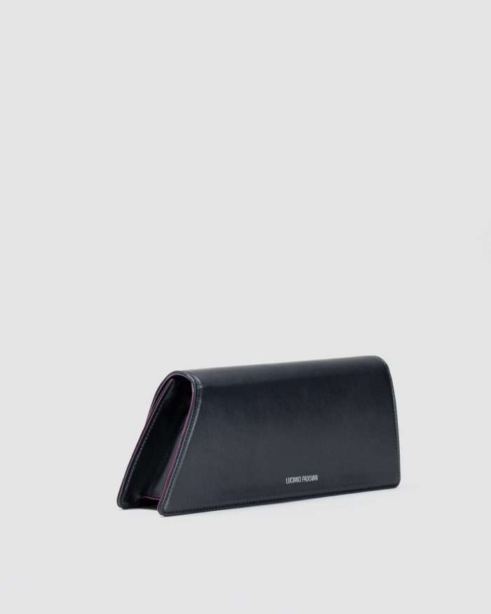 LUCIANO PADOVAN Borsa Kim pochette in pelle nera Borse pochette eleganti - Luciano Padovan Shop Online Saldi Di Fabbrica