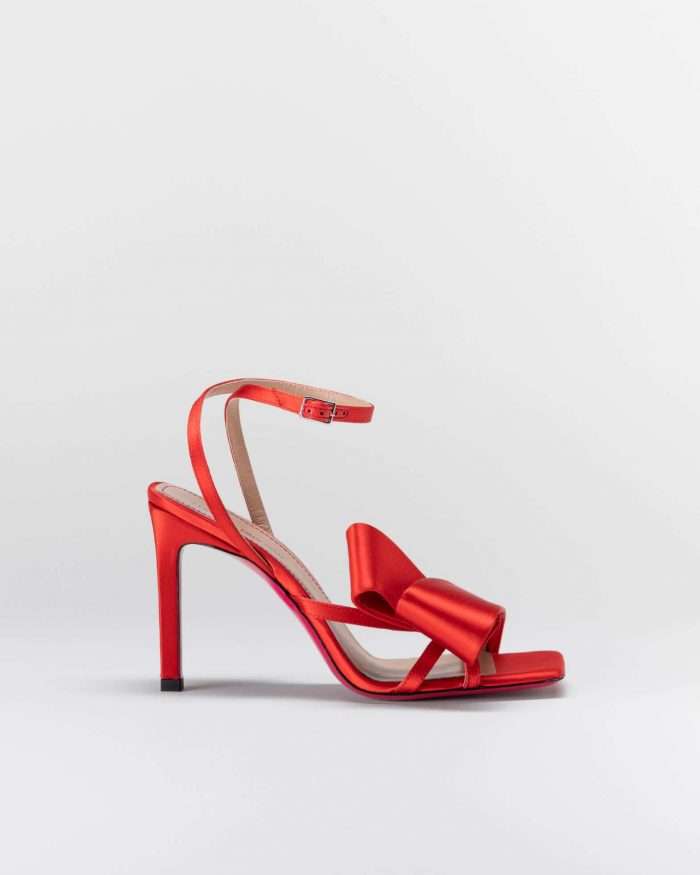 LUCIANO PADOVAN FLAKE LINE SANDALO NORA RASO ROSSO Vendite Flash