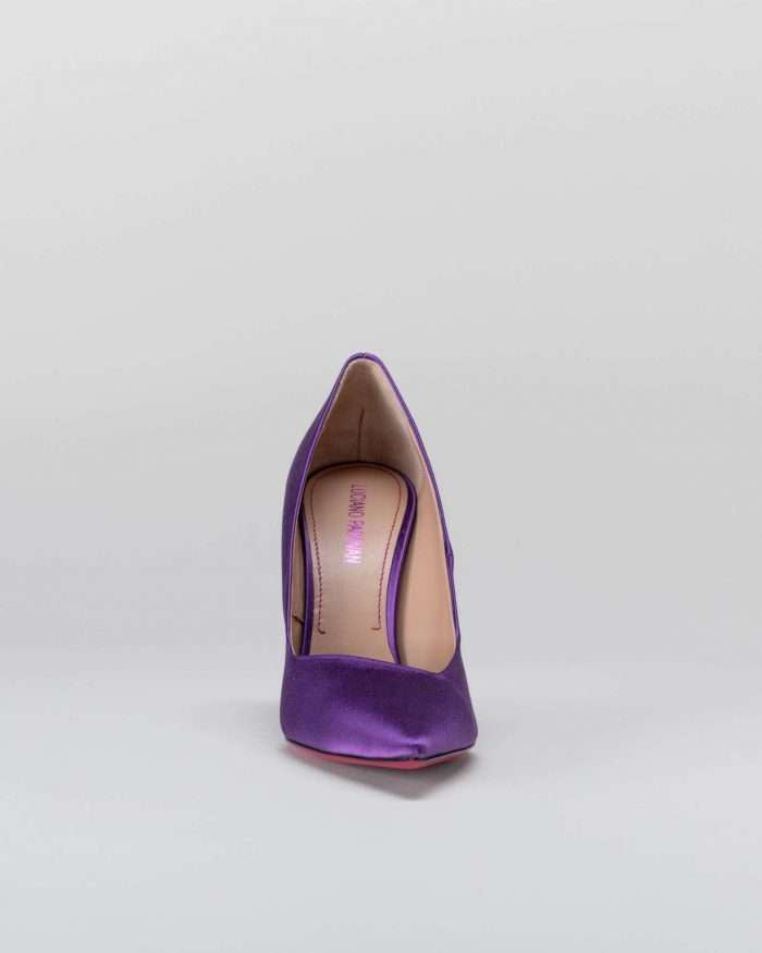 LUCIANO PADOVAN SIMPLE LINE DÉCOLLETÉ ROBIN RASO VIOLA Italia
