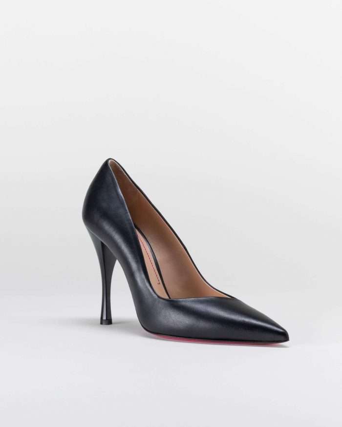LUCIANO PADOVAN SIMPLE LINE DÉCOLLETÉ ROBIN PELLE NERO Vendita