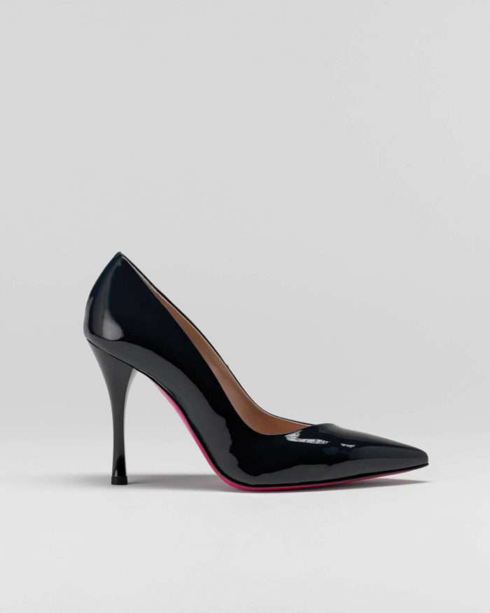 LUCIANO PADOVAN SIMPLE LINE DÉCOLLETÉ ROBIN PELLE VERNICIATA NERO- Luciano Padovan Online Shop Promozione