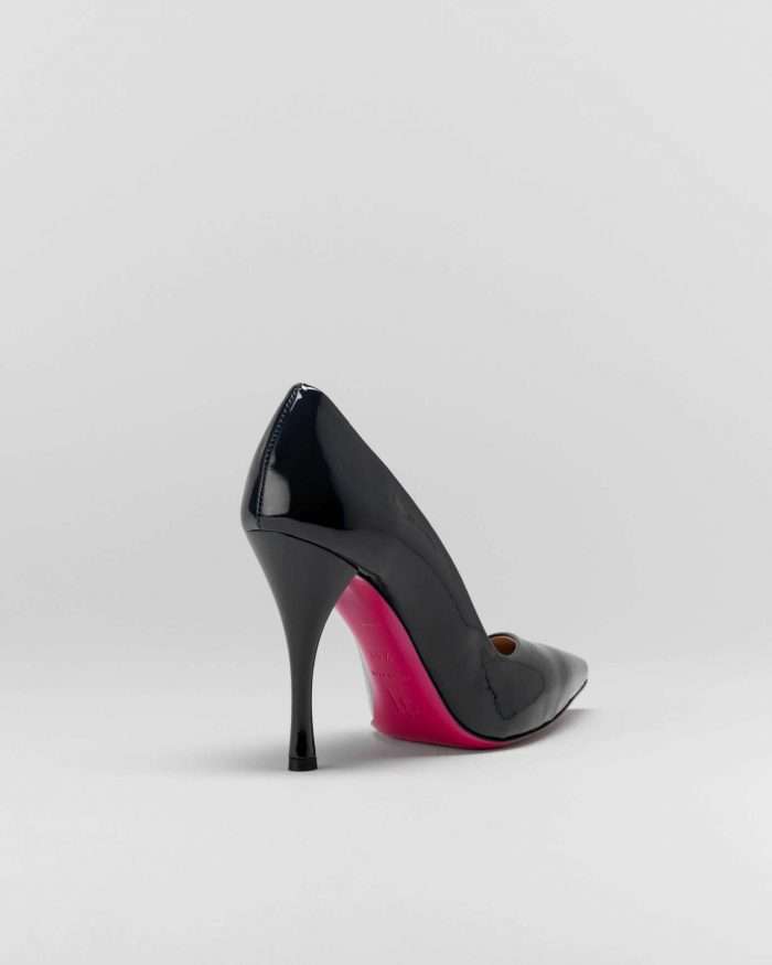 LUCIANO PADOVAN SIMPLE LINE DÉCOLLETÉ ROBIN PELLE VERNICIATA NERO- Luciano Padovan Online Shop Promozione